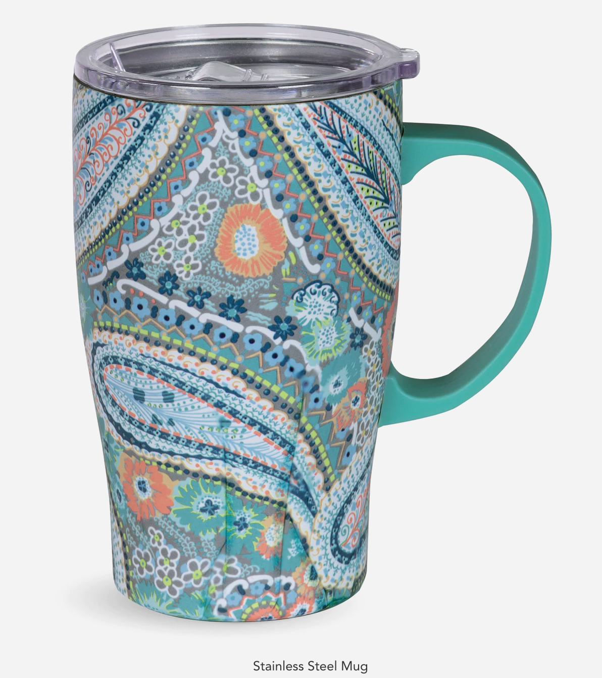 Stainless Steel Mug - Citrus Paisley