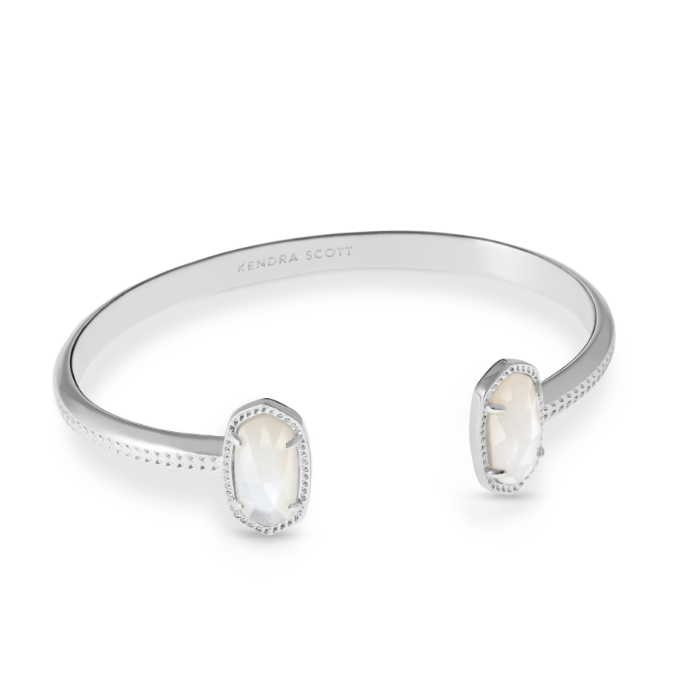 Elton Bracelet Rhodium Ivory Mother of Pearl - Kendra Scott