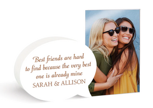 Personalized White Word Bubble Photo Frame (4x6)