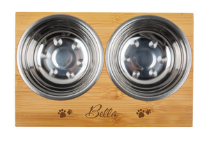 Personalizable Pet Bowl W/ Stand