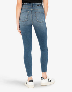 CONNIE HIGH RISE FAB AB SKINNY RAW HEM SKINNY (KNIGHTLY WASH)