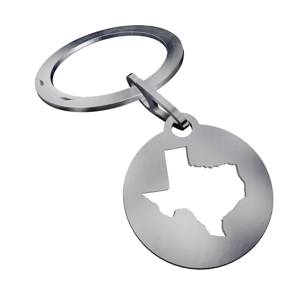 Texas State Of Mind Keychain