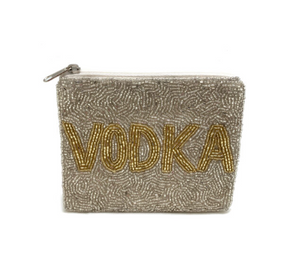Vodka Beaded Coin Pouch
