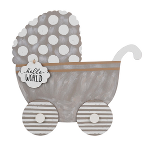 Hello World Baby Carriage Topper