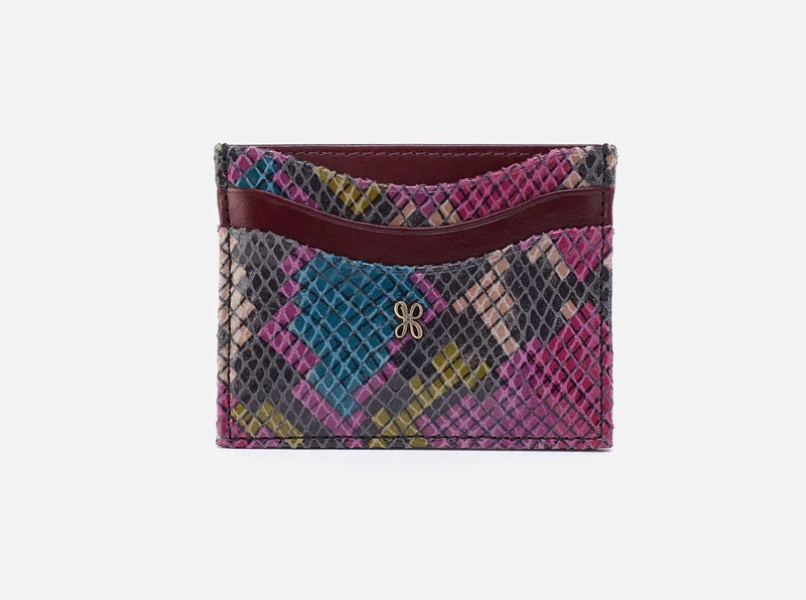 Mosaic Snake Max Card Case - HOBO