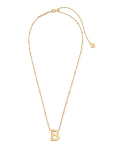 Letter B Pendant Necklace in Gold - Kendra Scott