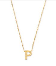 Letter P Pendant Necklace in Gold - Kendra Scott