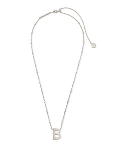 Letter B Pendant Necklace in Silver - Kendra Scott