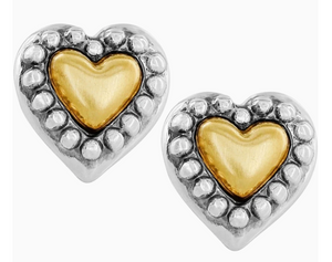 Marci Heart Post Earrings - Brighton