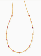Haven Crystal Heart Strand Necklace in Gold Pink Crystal - Kendra Scott