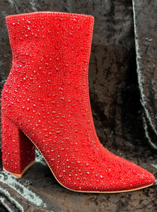 Dripping In Rhinestones Booties