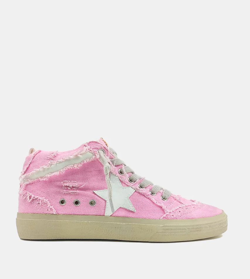 Pink Canvas Paulina Sneakers
