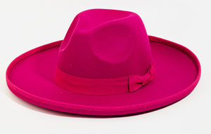 Ribbon Bow Tie Fedora Hat