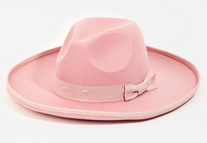 Ribbon Bow Tie Fedora Hat