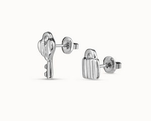 Silver Unlock Earrings - Uno de 50