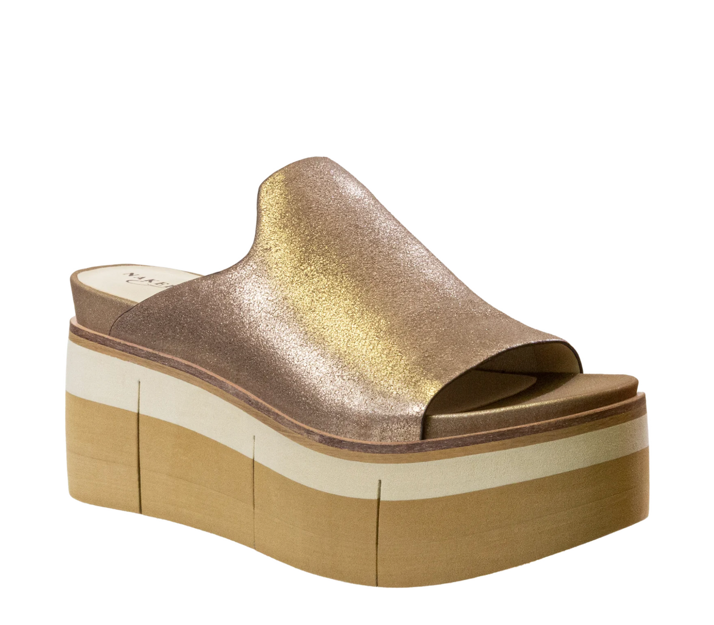 Gold Flow Platform Sandals - Naked Feet