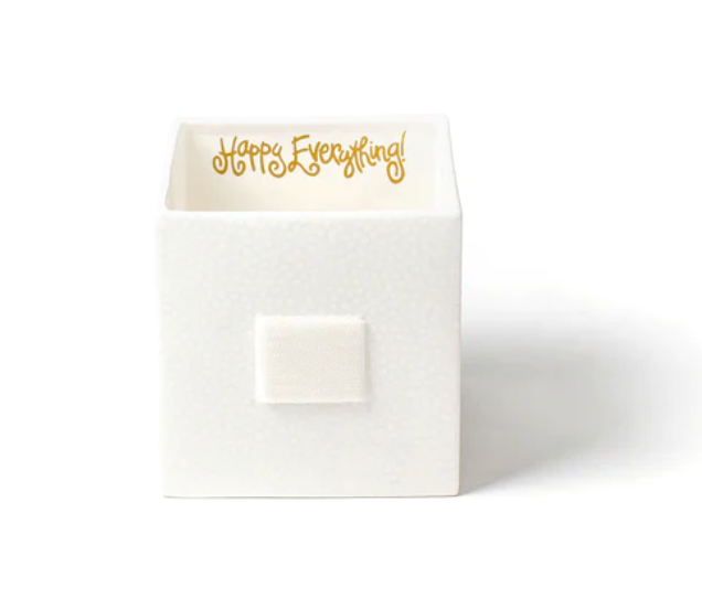 White Small Dot Medium Mini Nesting Cube
