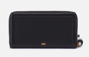 Black Nila Large Zip Around Continental Wallet - HOBO
