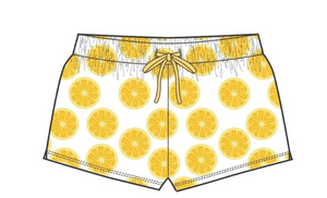 Lemon Basic Drawstring Shorts - Tween