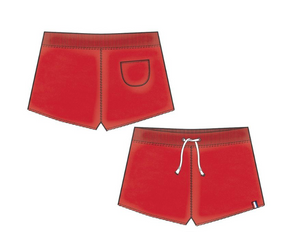 Red Basic Shorts - Tween