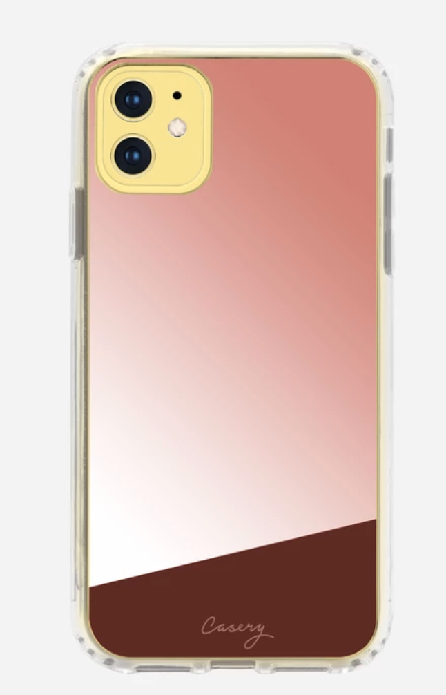 Rose Gold Mirror iPhone Case