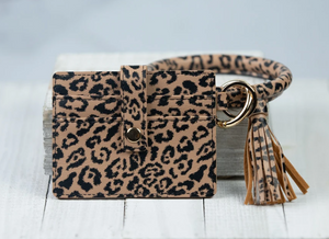 Bridgette Bangle Keychain with Scalloped Edge Card Holder