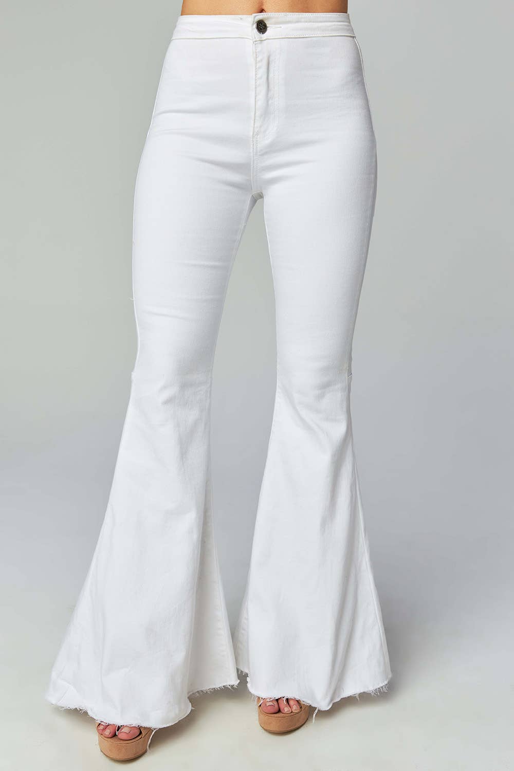 Moonshine White Flared Jeans - BuddyLove