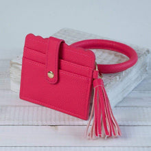 Bridgette Bangle Keychain with Scalloped Edge Card Holder