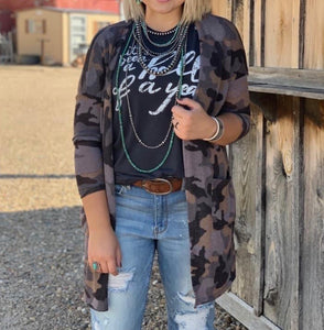 Let’s Go Hunting Camo Cardigan