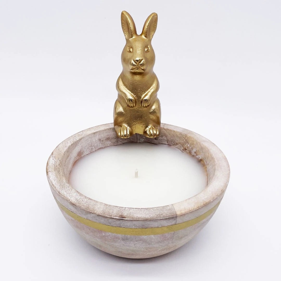 Flower Market Small Bunny Candle
