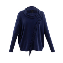 Marble Purple Tassel Sweater