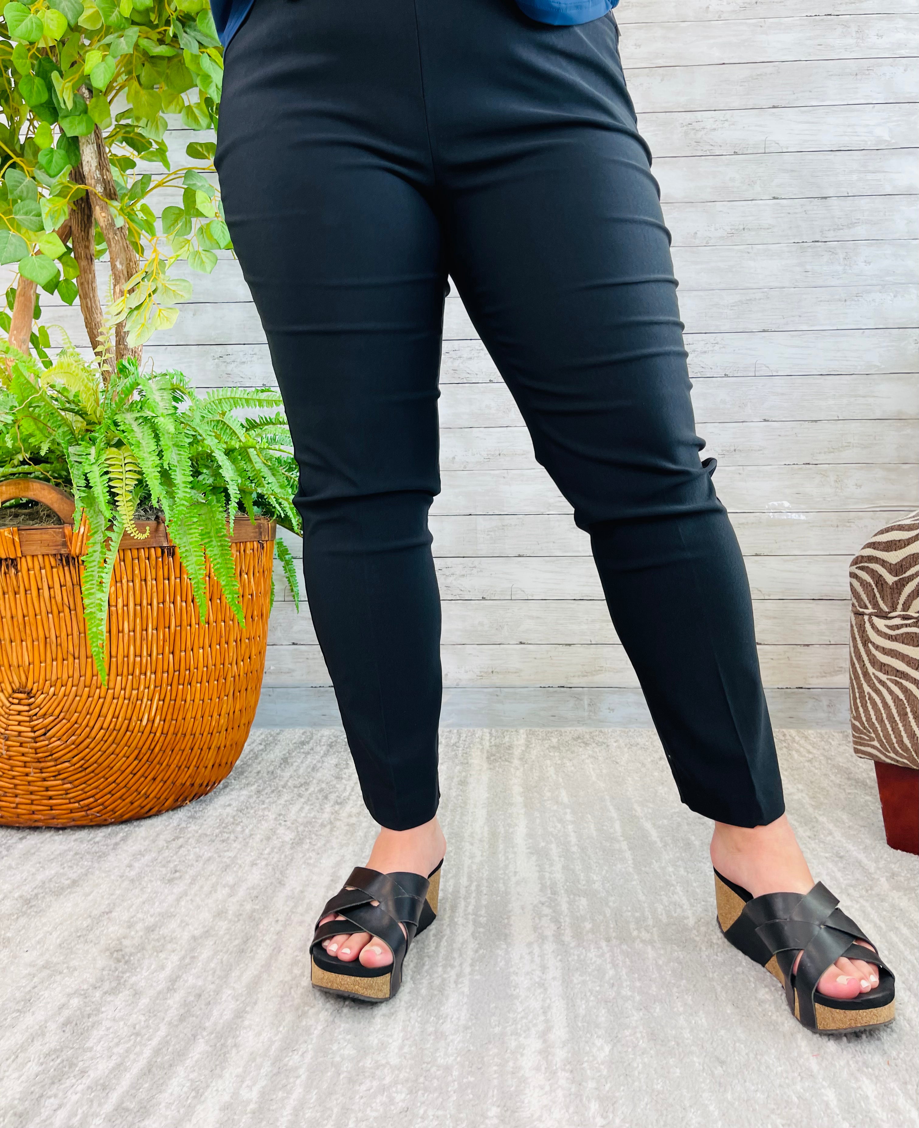 Lulu-B Bangladine Black Pull-On Ankle Pant – Belle Lees Boutique