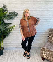 Sheer Animal Print Top