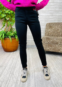 MIA PONTE FAB AB HIGH RISE SLIM SKINNY (BLACK)
