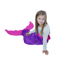 Mermaid Tail Blanket Minky Purple